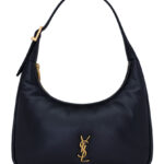Saint Laurent Calypso Mini Hobo In Plunged Lambskin 791484 Black